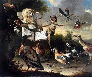 HONDECOETER, Melchior d Das Vogelkonzert oil on canvas